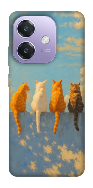 Чохол на Oppo A40m cats on wall фото 1 з 1