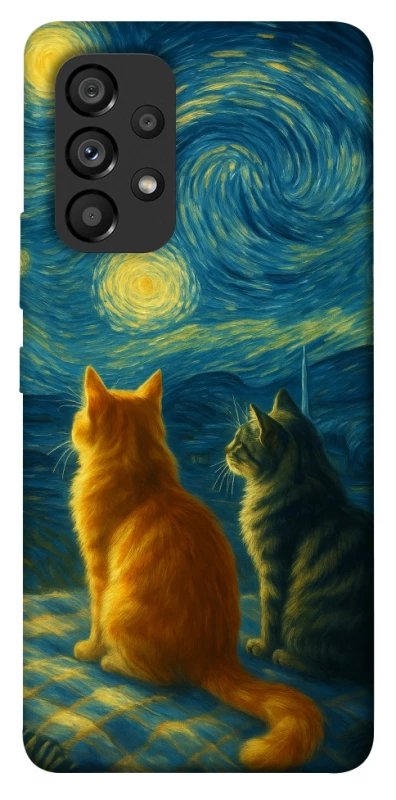 Чохол на Samsung Galaxy A53 5G Cats under the stars фото 1 з 1