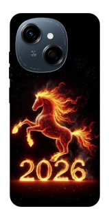 Чохол на TECNO Spark Go 1 Red Fire Horse ver.1 фото 1 з 1