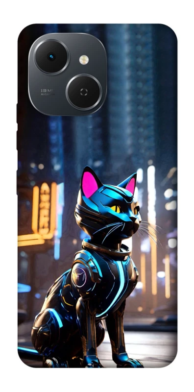 Чехол на TECNO Spark 40C Cyber cat фото 1 из 1