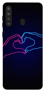 Чехол на Samsung Galaxy A21 Neon love фото 1 из 1