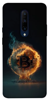 Чехол на OnePlus 7 Pro Fire Bitcoin фото 1 из 1