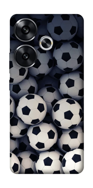 Чехол на Xiaomi Poco F6 Футбольные мячи фото 1 из 1