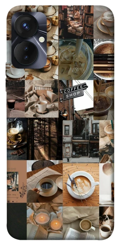 Чохол на TECNO Spark 9 Pro Coffee collage ver.3 фото 1 з 1