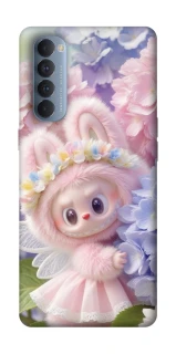 Чохол на Oppo Reno 4 Pro Labubu & Flowers ver.1 фото 1 з 1