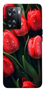 Чохол на OnePlus Nord N20 SE Червоні тюльпани фото 1 з 1