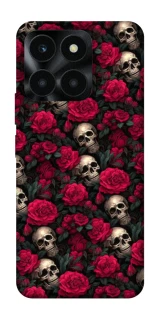 Чехол на Huawei Honor X6a Черепа и розы фото 1 из 1