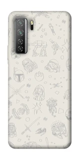 Чохол на Huawei Nova 7 SE Star Wars background ver.1 фото 1 з 1