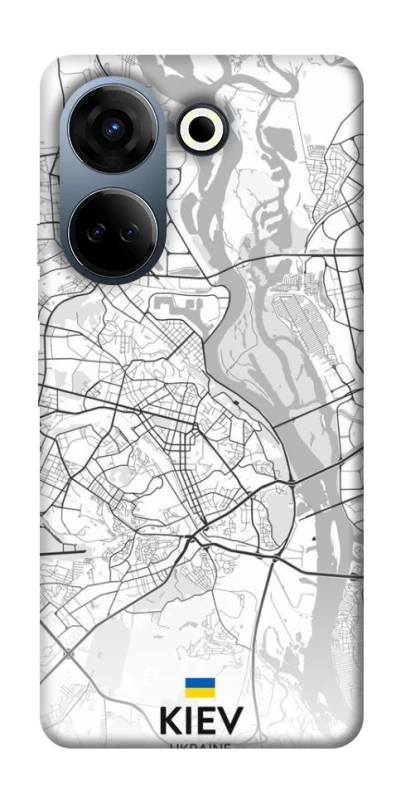 Чохол на TECNO Camon 20 Pro (CK7n) Kiev white map фото 1 з 1