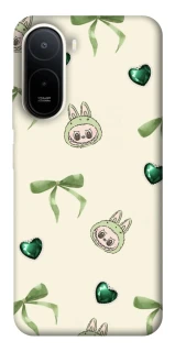 Чохол на Xiaomi Redmi A7 Pro 4G Labubu Green Heart фото 1 з 2