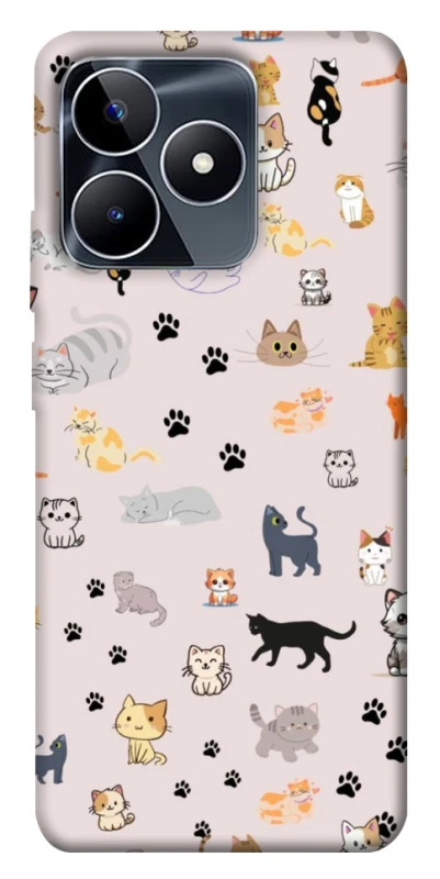 Чохол на Realme C53 Cat style ver.1 фото 1 з 1