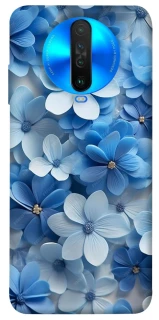 Чехол на Xiaomi Poco X2 Синие цветы фото 1 из 1