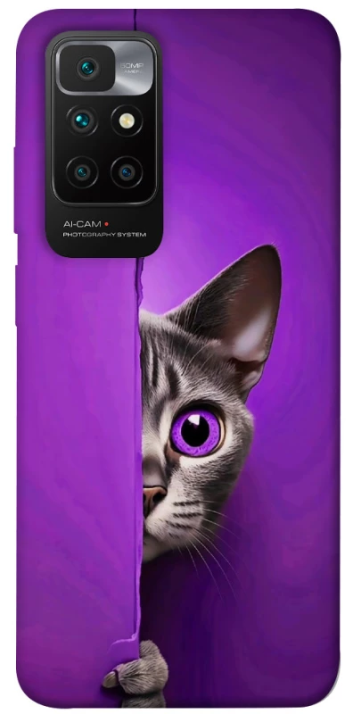 Чохол на Xiaomi Redmi 10 Кіт-підглядач фото 1 з 1