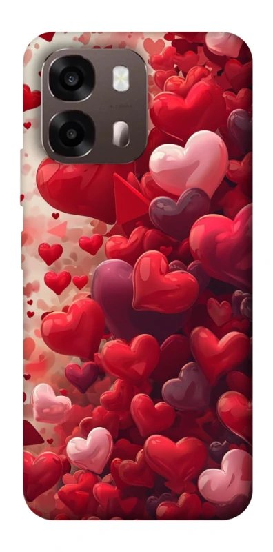Чохол на Oppo A6 Many hearts фото 2 з 2