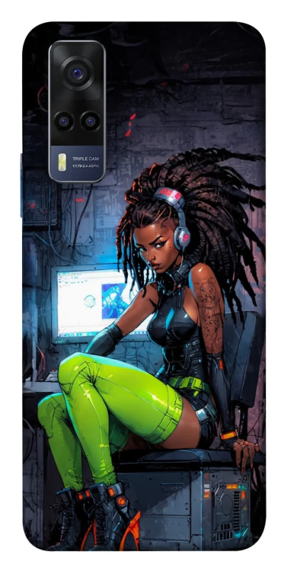 Чохол на Vivo Y53s Cyber girl фото 1 з 1
