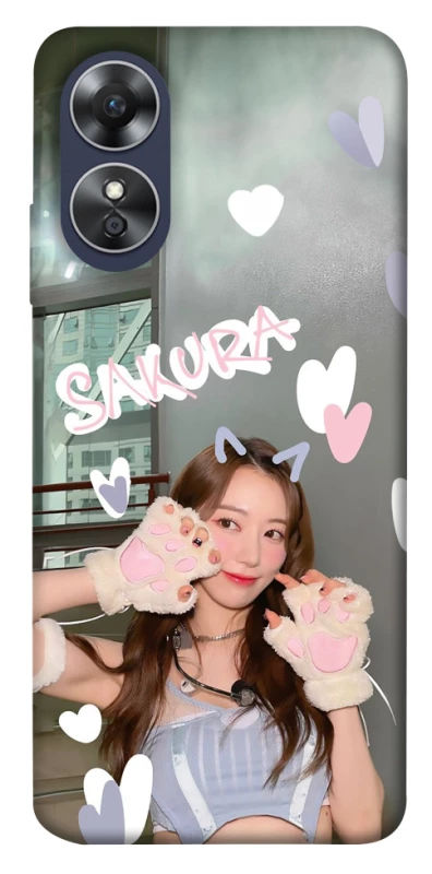 Чохол на Oppo A17 Sakura - LE SSERAFIM фото 1 з 1