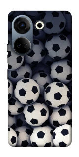 Чехол на TECNO Camon 20 Pro (CK7n) Футбольные мячи фото 1 из 1