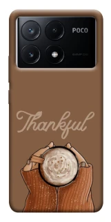 Чехол на Xiaomi Poco X6 Thankful coffee фото 1 из 1