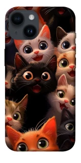 Чохол на Apple iPhone 14 (6.1") happy cats фото 1 з 1