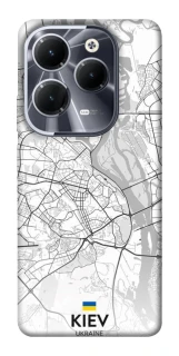 Чехол на Infinix Hot 40 Kiev white map фото 1 из 1