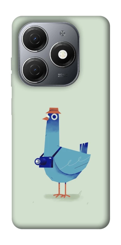 Чехол на TECNO Spark 20 Голуб-детектив фото 1 из 1