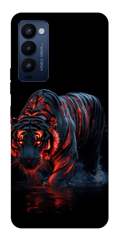 Чохол на TECNO Camon 18 Pro fire tiger фото 1 з 1