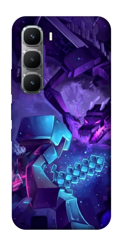 Чохол на Infinix Hot 60 Pro Minecraft dragon фото 1 з 1