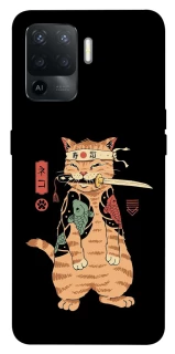 Чохол на Oppo Reno 5 Lite Кіт-самурай фото 1 з 1