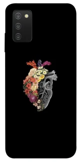 Чохол на Samsung Galaxy A03s Heart with flowers фото 1 з 1