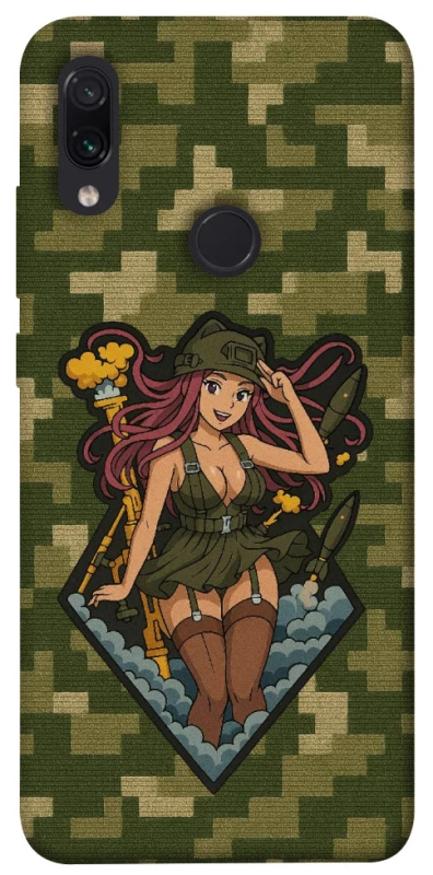 Чохол на Xiaomi Redmi Note 7 / Note 7 Pro / Note 7s Military Waifu фото 1 з 1