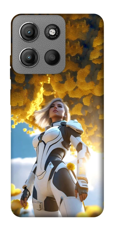 Чохол на Motorola Moto G15 Power Cyber space girl ver.3 фото 1 з 1