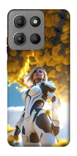 Чохол на Motorola Moto G15 Power Cyber space girl ver.3 фото 1 з 1