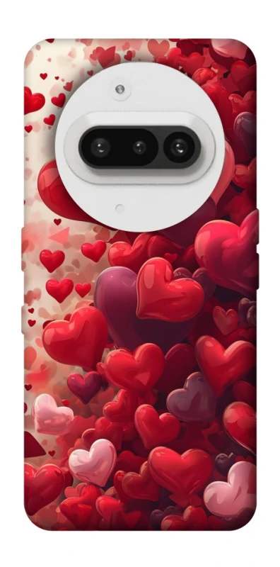 Чохол на Nothing Phone (3a) Many hearts фото 1 з 1