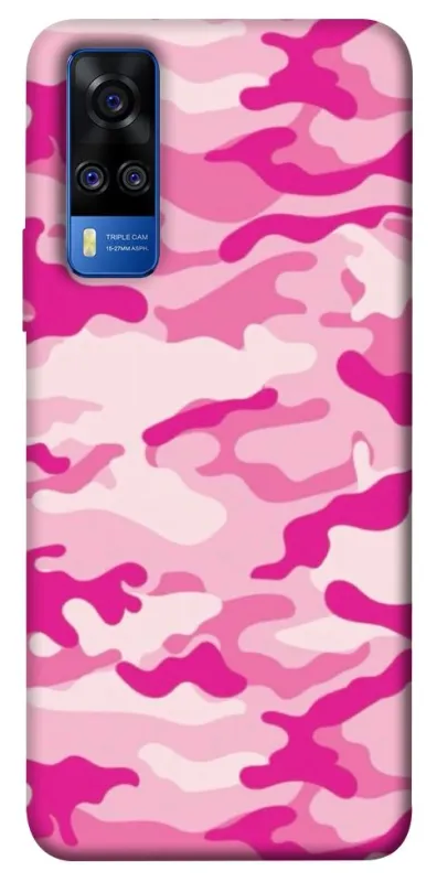 Чехол на Vivo Y51a camouflage pink фото 1 из 1