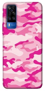 Чехол на Vivo Y51a camouflage pink фото 1 из 1
