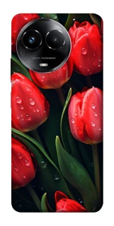 Чохол на Realme C67 4G Червоні тюльпани фото 1 з 1