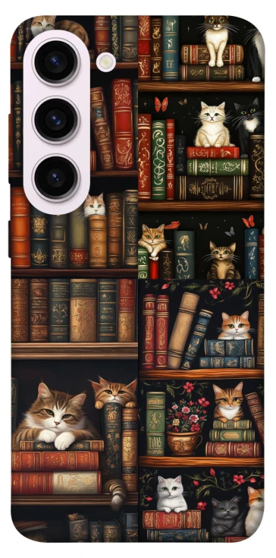 Чехол на Samsung Galaxy S23+ Cats & Books фото 1 из 1