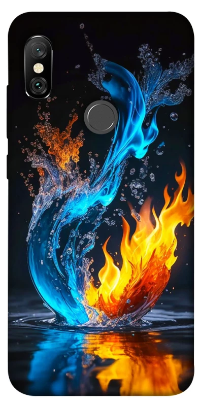 Чехол на Xiaomi Redmi Note 6 Pro Water And Fire фото 1 из 1