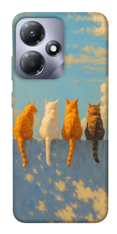 Чохол на Infinix Hot 30 Play cats on wall фото 1 з 1