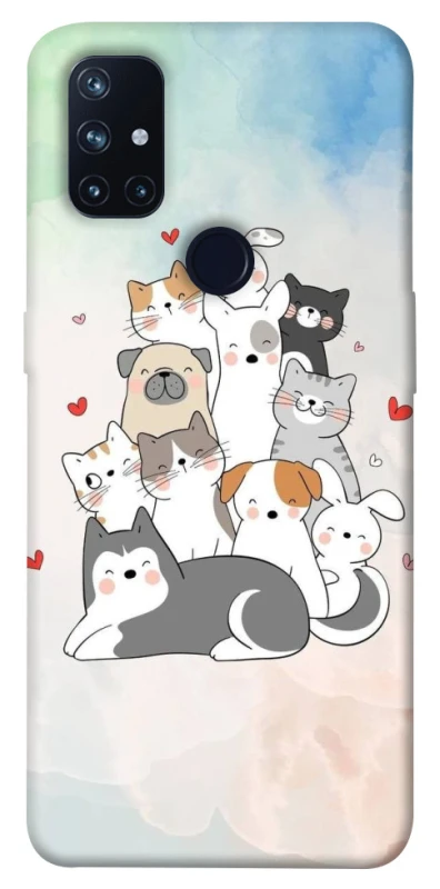 Чохол на OnePlus Nord N10 5G Funny Pets ver.2 фото 1 з 1