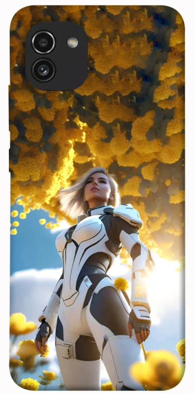 Чохол на Samsung Galaxy A03 Cyber space girl ver.3 фото 1 з 1