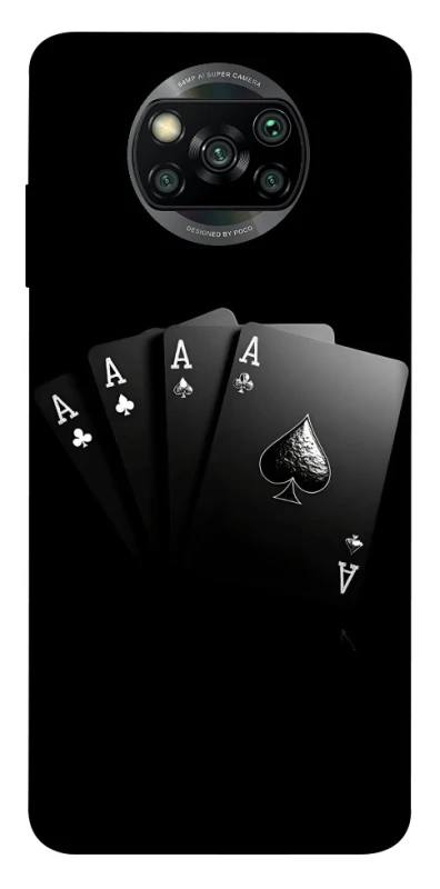 Чохол на Xiaomi Poco X3 NFC / Poco X3 Pro Black Cards фото 1 з 1