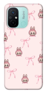 Чехол на Xiaomi Redmi 12C / Poco C55 Pink bows and Labubus фото 1 из 1