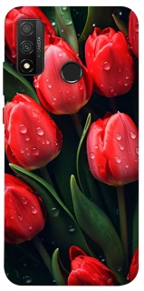 Чохол на Huawei P Smart (2020) Червоні тюльпани фото 1 з 1