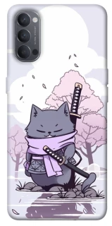 Чохол на Oppo Reno 4 Samurai cat фото 1 з 1