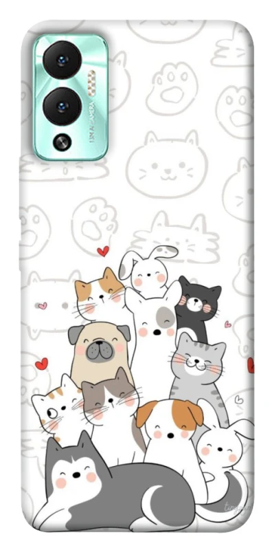 Чехол на Infinix Hot 12 Play Funny Pets фото 1 из 1