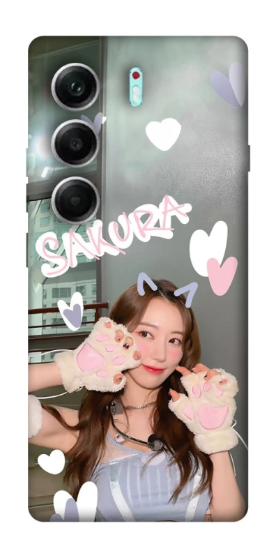 Чохол на Tecno Camon 40 Pro 5G Sakura - LE SSERAFIM фото 1 з 1