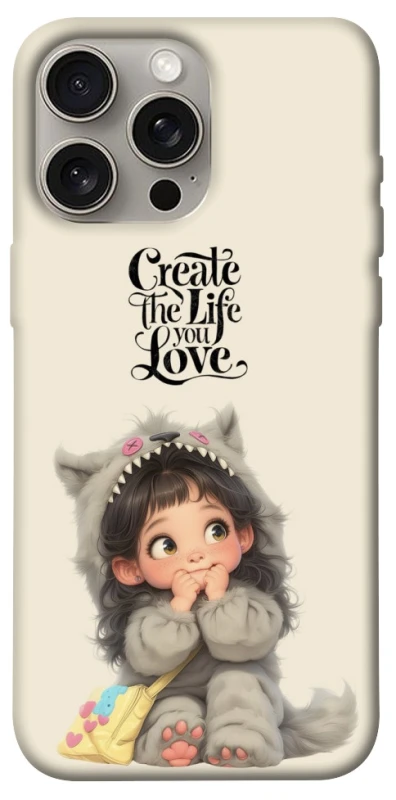 Чохол на Apple iPhone 15 Pro Max (6.7") Create the life you love фото 1 з 1