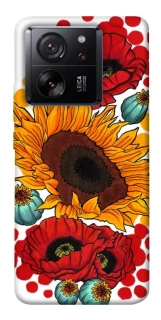 Чохол на Xiaomi 13T Соняшники та маки фото 1 з 1
