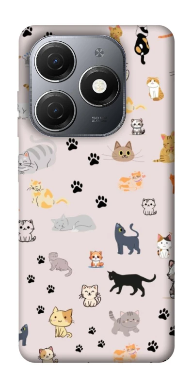 Чехол на TECNO Spark 20 Cat style ver.1 фото 1 из 1